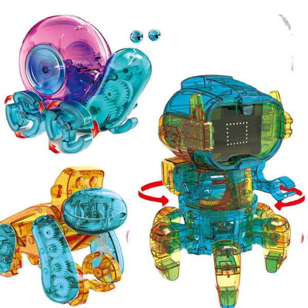 DIY Solar Robot Stem Technology Assembled, Invented Scientific Experiments, Smart Toys