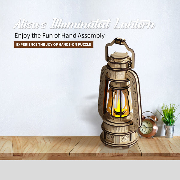 Alisa's Lantern Puzzle - DIY Wooden Illuminated Toy