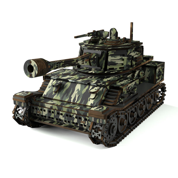 DIY Camouflage Tank Puzzle - Battlefield Ghost SS101