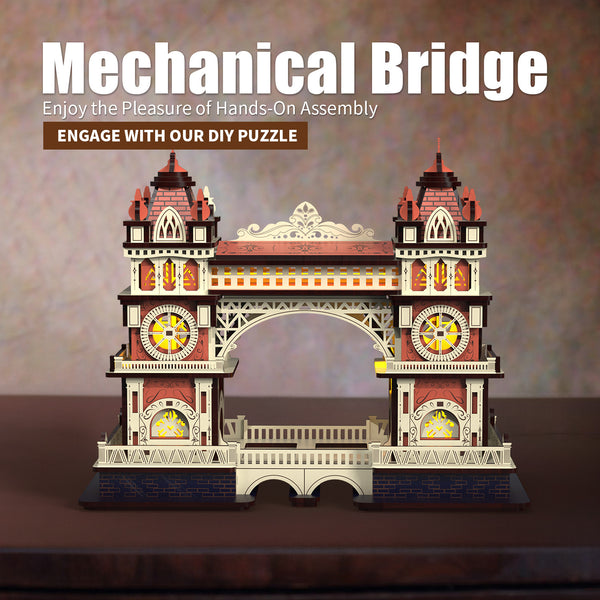 DIY Mechanical Puzzle Chain Bridge – Interactive 3D Assembly Model