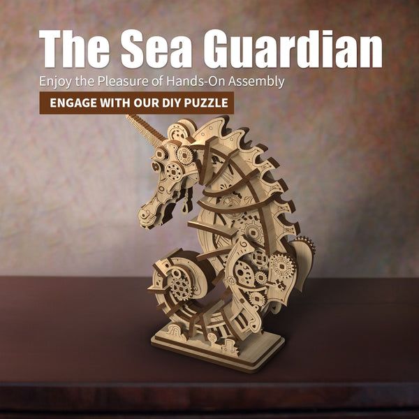 DIY Wooden Puzzle: Ocean Guardian