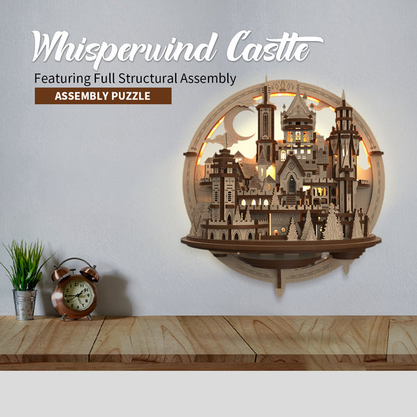 Whispering Castle Illuminated Wooden Puzzle